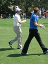 Lee Westwood and Blue Shoes Guy